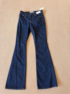 Abercrombie & Fitch Dark Blue Flare Jeans